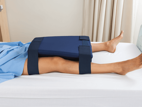 Post-surgical hip abduction pillows